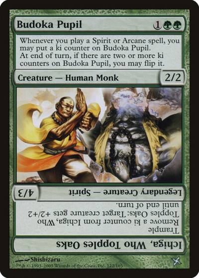 Budoka Pupil // Ichiga, Who Topples Oaks BOK-122 Betrayers of Kamigawa Magic card