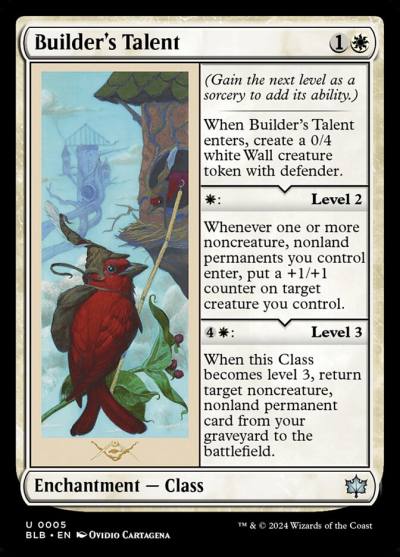 Builder's Talent BLB-5 Bloomburrow Magic card