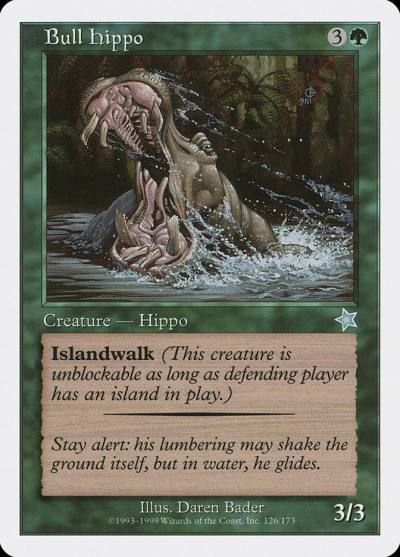 Bull Hippo S99-126 Starter 1999 Magic card