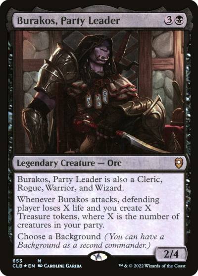 Burakos, Party Leader CLB-653 Commander Legends: Battle for Baldur's Gate Magic card