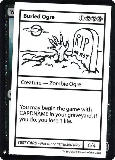 Buried Ogre CMB1-36 Mystery Booster Playtest Cards 2019 Magic card