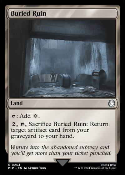 Buried Ruin PIP-254 Fallout Magic card