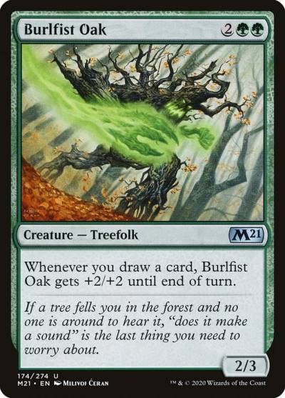 Burlfist Oak 174 Core Set 2021 Magic card