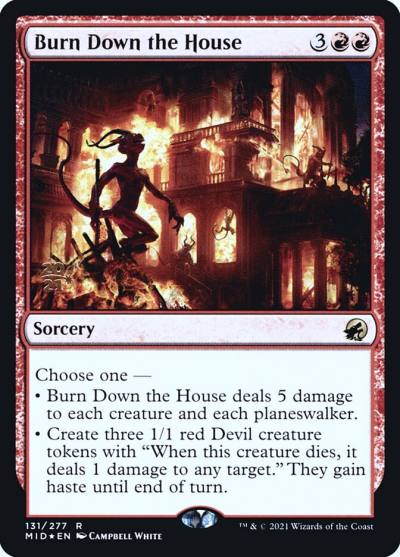 Burn Down the House PMID-131S Innistrad: Midnight Hunt Promos Magic card
