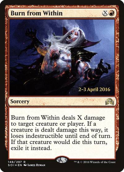 Burn from Within PSOI-148S Shadows over Innistrad Promos Magic card