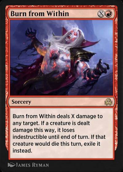Burn from Within SIR-147 Shadows over Innistrad Remastered Magic card
