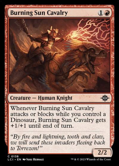Burning Sun Cavalry 138 The Lost Caverns of Ixalan Magic card