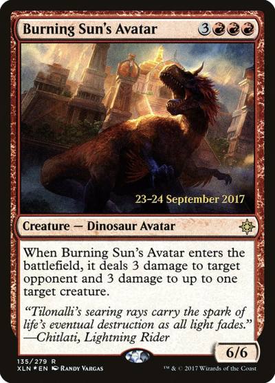 Burning Sun's Avatar PXLN-135S Ixalan Promos Magic card