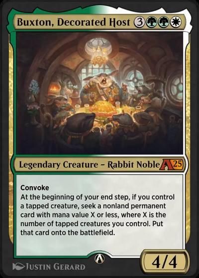 Buxton, Decorated Host YBLB-21 Alchemy: Bloomburrow Magic card