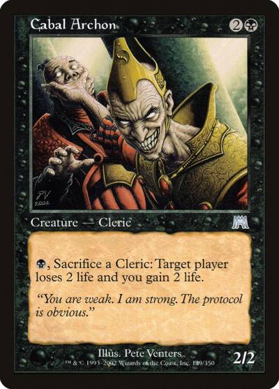 Cabal Archon 129 Onslaught Magic card