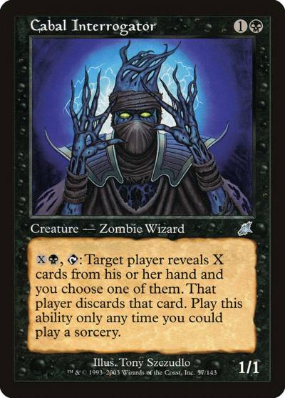 Cabal Interrogator 57 Scourge Magic card