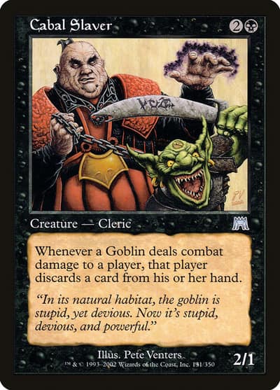 Cabal Slaver 131 Onslaught Magic card