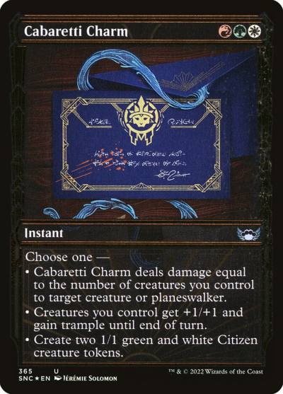 Cabaretti Charm SNC-365 Streets of New Capenna Magic card