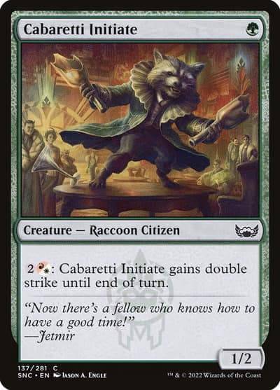 Cabaretti Initiate 137 Streets of New Capenna Magic card