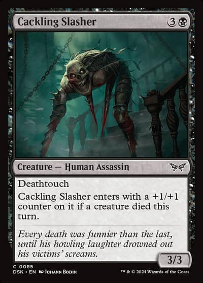 Cackling Slasher 85 Duskmourn: House of Horror Magic card