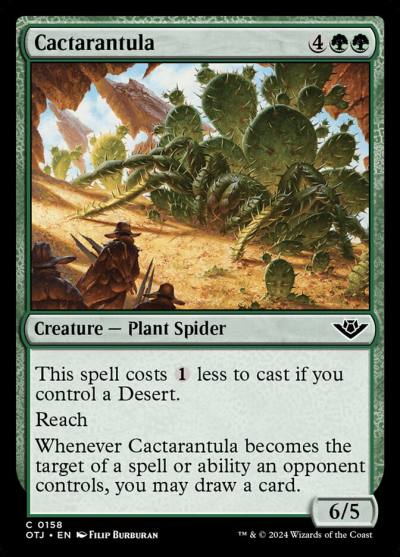 Cactarantula 158 Outlaws of Thunder Junction Magic card