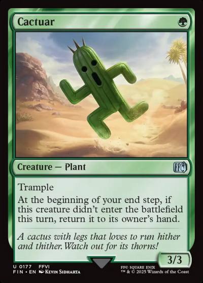 Cactuar FIN-177 Final Fantasy Magic card