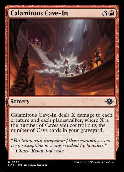 Calamitous Cave-In LCI-139 The Lost Caverns of Ixalan Magic card