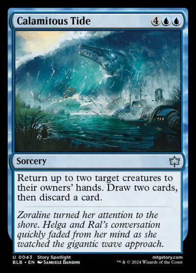 Calamitous Tide BLB-43 Bloomburrow Magic card