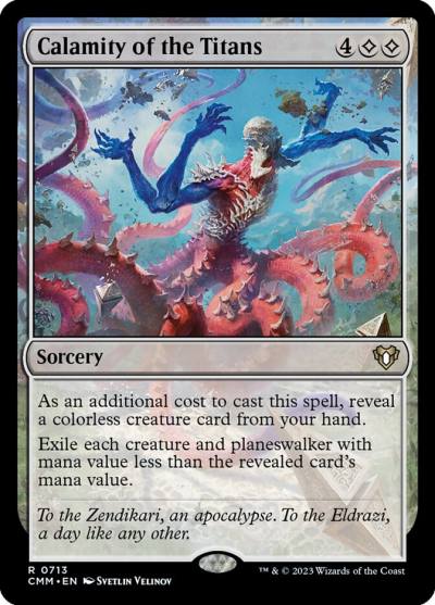 Calamity of the Titans CMM-713 Commander Masters Magic card
