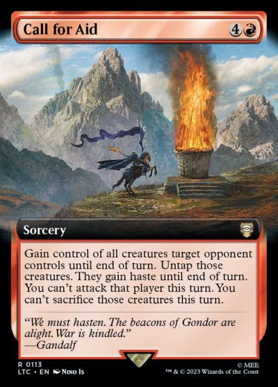 Call for Aid LTC-113 Tales of Middle-earth Commander Magic card