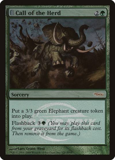 Call of the Herd PGPX-2008 Grand Prix Promos Magic card