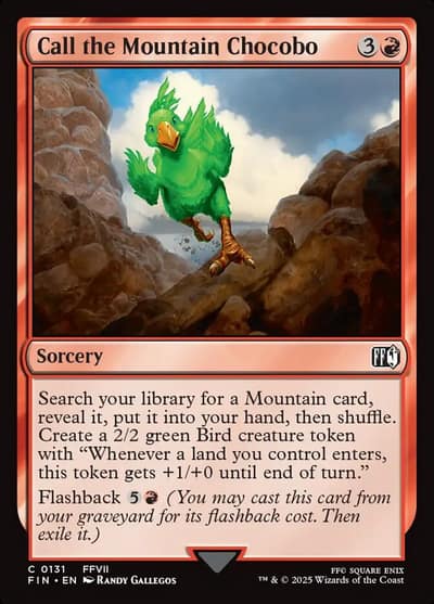 Call the Mountain Chocobo FIN-131 Final Fantasy Magic card
