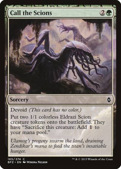 Call the Scions BFZ-165 Battle for Zendikar Magic card