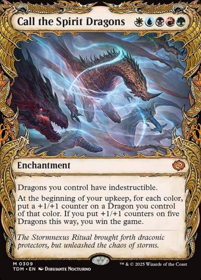 Call the Spirit Dragons TDM-309 Tarkir: Dragonstorm Magic card