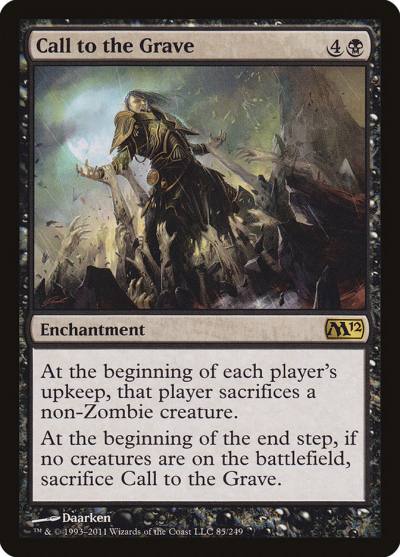 Call to the Grave M12-85 Magic 2012 Magic card