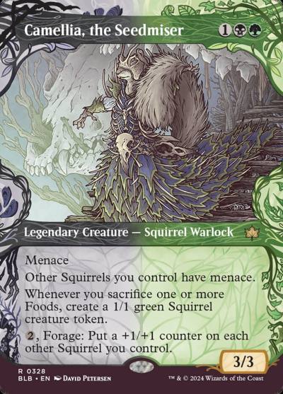 Camellia, the Seedmiser BLB-328 Bloomburrow Magic card
