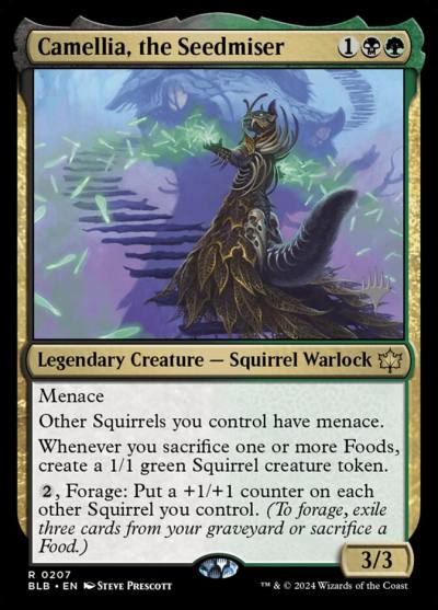 Camellia, the Seedmiser PBLB-207P Bloomburrow Promos Magic card