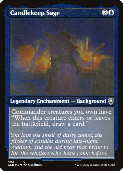 Candlekeep Sage CLB-482 Commander Legends: Battle for Baldur's Gate Magic card