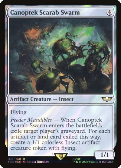 Canoptek Scarab Swarm 40K-150STAR Warhammer 40,000 Commander Magic card
