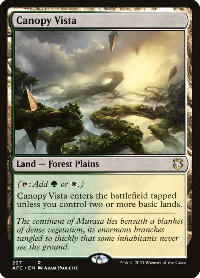 Canopy Vista AFC-227 Forgotten Realms Commander Magic card