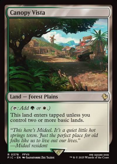 Canopy Vista FIC-378 Final Fantasy Commander Magic card