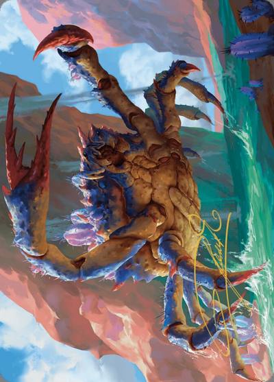 Canyon Crab // Canyon Crab AOTJ-4 Outlaws of Thunder Junction Art Series Magic card