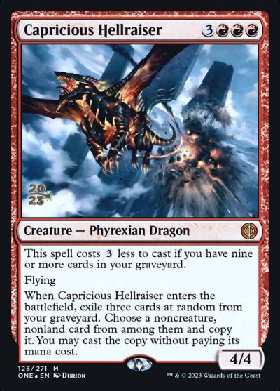 Capricious Hellraiser PONE-125S Phyrexia: All Will Be One Promos Magic card