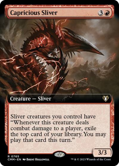 Capricious Sliver CMM-765 Commander Masters Magic card