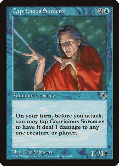 Capricious Sorcerer POR-43 Portal Magic card