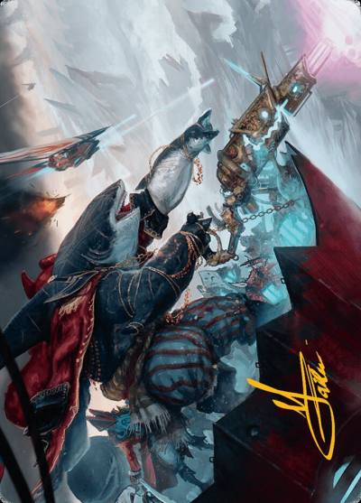 Captain Howler, Sea Scourge // Captain Howler, Sea Scourge ADFT-16 Aetherdrift Art Series Magic card