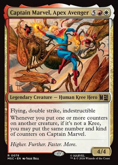 Captain Marvel, Apex Avenger MSC-78 Marvel Super Heroes Commander Magic card