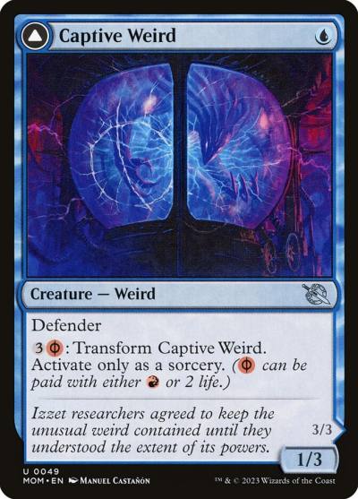 Captive Weird // Compleated Conjurer MOM-49 March of the Machine Magic card
