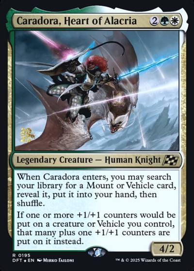 Caradora, Heart of Alacria PDFT-195S Aetherdrift Promos Magic card