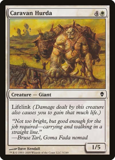 Caravan Hurda 5 Zendikar Magic card