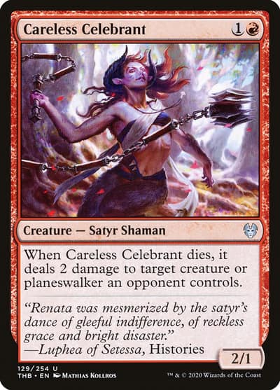 Careless Celebrant 129 Theros Beyond Death Magic card