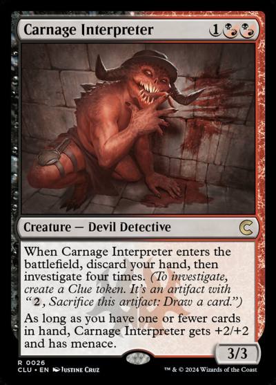 Carnage Interpreter 26 Ravnica: Clue Edition Magic card