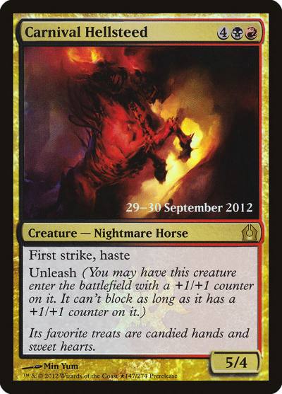 Carnival Hellsteed PRTR-147STAR Return to Ravnica Promos Magic card