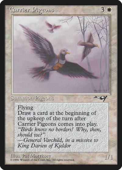 Carrier Pigeons ALL-1A Alliances Magic card