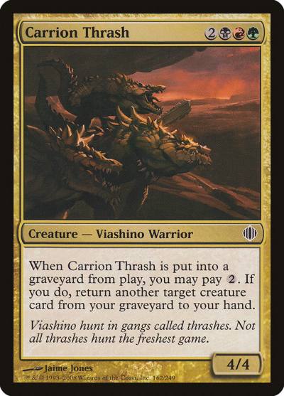 Carrion Thrash 162 Shards of Alara Magic card